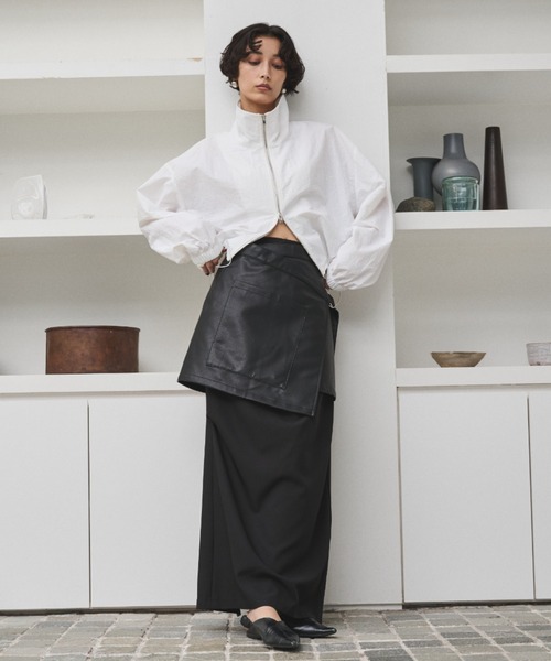 フェイクレザーラップスカート（スカート）｜AIC.（エーアイシー）の