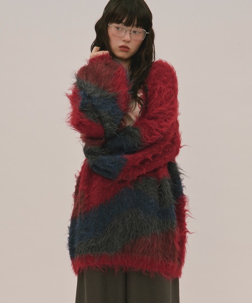 loin nuit（ロワンニュイ）の「nuance Uneck knit / ニュアンスユー