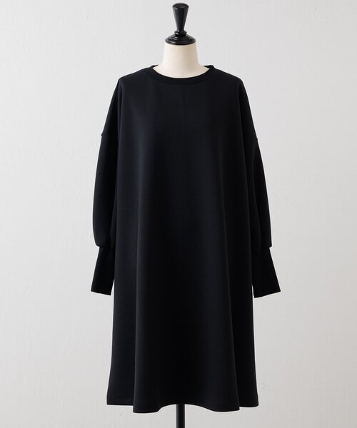 人気商品✴︎BEARDSLEY 袖パフダンボールワンピース　ブラック 袖パフダンボールワンピース（ワンピース）｜BEARDSLEY