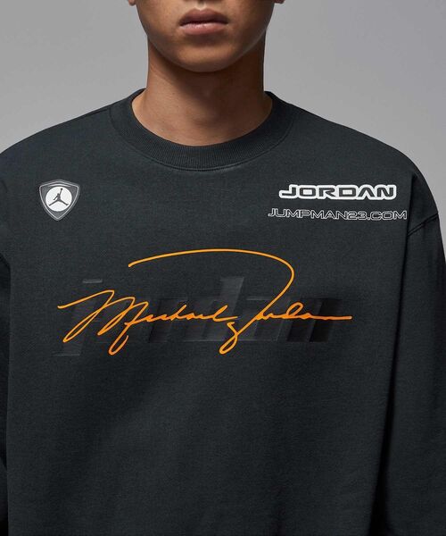 JORDAN BRAND（ジョーダンブランド）の「ジョーダン メンズ フリース クルーネック トレーナー / Jordan Men's Fleece Crew-Neck Pullover IM9710-045 Off Noir（スウェット・メンズ・ブラック系その他・L/2XL/M/S/XL）」の16枚目の写真