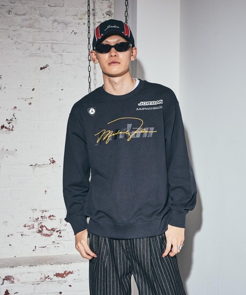 セール】ジョーダン メンズ フリース クルーネック トレーナー