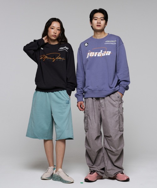 JORDAN BRAND（ジョーダンブランド）の「ジョーダン メンズ フリース クルーネック トレーナー / Jordan Men's Fleece Crew-Neck Pullover IM9710-045 Off Noir（スウェット・メンズ・ブラック系その他・L/2XL/M/S/XL）」の9枚目の写真