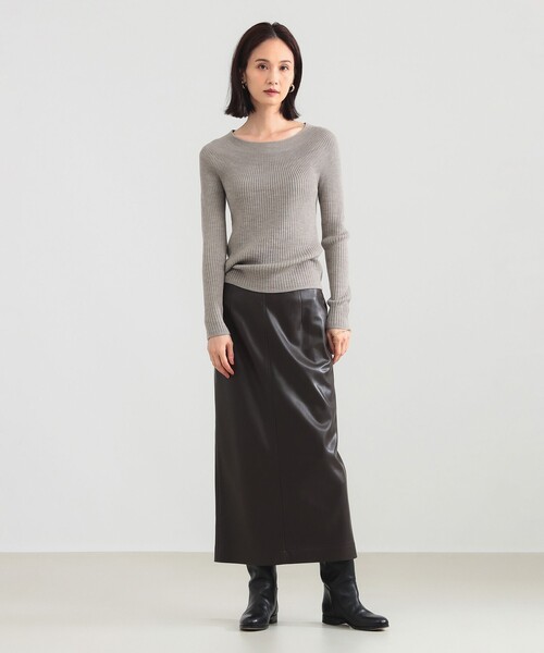 Demi-Luxe BEAMS（デミルクス ビームス）の「【1/1値下げ】ホールガーメント リブ プルオーバー［手洗い可］（ニット/セーター・レディース・ベージュ/ピンク/チャコールグレー・ONE SIZE）」の16枚目の写真