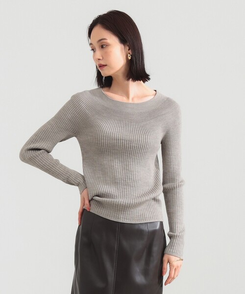 Demi-Luxe BEAMS（デミルクス ビームス）の「【1/1値下げ】ホールガーメント リブ プルオーバー［手洗い可］（ニット/セーター・レディース・ベージュ/ピンク/チャコールグレー・ONE SIZE）」の19枚目の写真