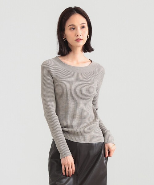 Demi-Luxe BEAMS（デミルクス ビームス）の「【1/1値下げ】ホールガーメント リブ プルオーバー［手洗い可］（ニット/セーター・レディース・ベージュ/ピンク/チャコールグレー・ONE SIZE）」の20枚目の写真