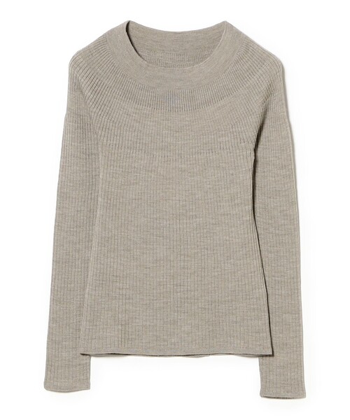 Demi-Luxe BEAMS（デミルクス ビームス）の「【1/1値下げ】ホールガーメント リブ プルオーバー［手洗い可］（ニット/セーター・レディース・ベージュ/ピンク/チャコールグレー・ONE SIZE）」の6枚目の写真