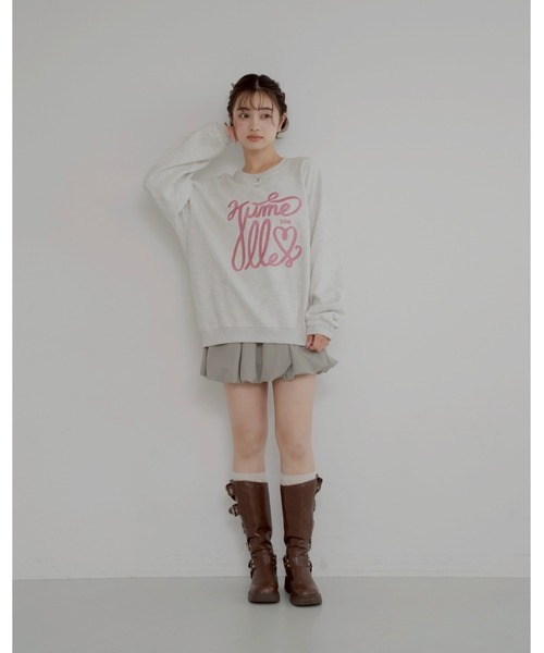 JUMELLE（ジュメロ）の「big ribbon sweat（スウェット・レディース・アイボリー/ネイビー・FREE）」の20枚目の写真