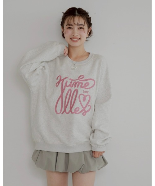 JUMELLE（ジュメロ）の「big ribbon sweat（スウェット・レディース・アイボリー/ネイビー・FREE）」の22枚目の写真