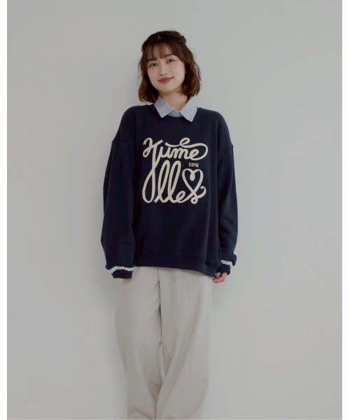 JUMELLE（ジュメロ）の「big ribbon sweat（スウェット・レディース・アイボリー/ネイビー・FREE）」の13枚目の写真