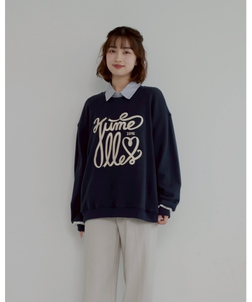 JUMELLE（ジュメロ）の「big ribbon sweat（スウェット・レディース・アイボリー/ネイビー・FREE）」の15枚目の写真