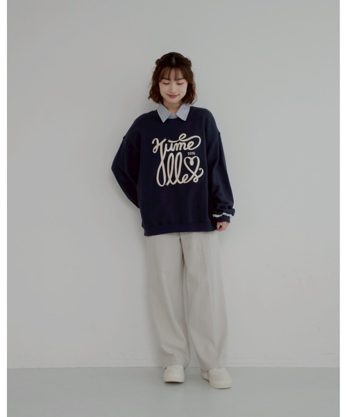 JUMELLE（ジュメロ）の「big ribbon sweat（スウェット・レディース・アイボリー/ネイビー・FREE）」の17枚目の写真