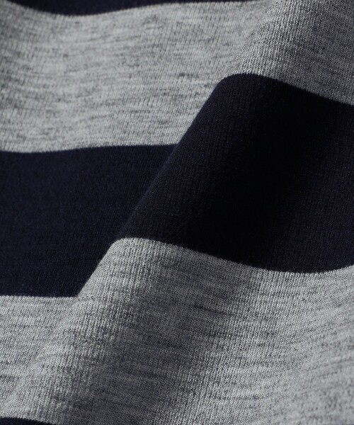 SHIPS(シップス)の「【SHIPS別注】onit:〈洗濯機可能〉ストレッチ ボーダー 3WAY カットソー(Tシャツ/カットソー・レディース・グレー/キャメル/ブラック・ONE SIZE)」の15枚目の写真