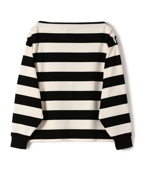 SHIPS(シップス)の「【SHIPS別注】onit:〈洗濯機可能〉ストレッチ ボーダー 3WAY カットソー(Tシャツ/カットソー・レディース・グレー/キャメル/ブラック・ONE SIZE)」の22枚目の写真