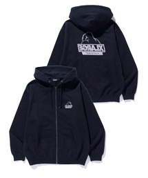 XLARGE | BACKSIDE OG ZIP UP HOODED SWEATSHIRT(パーカー)