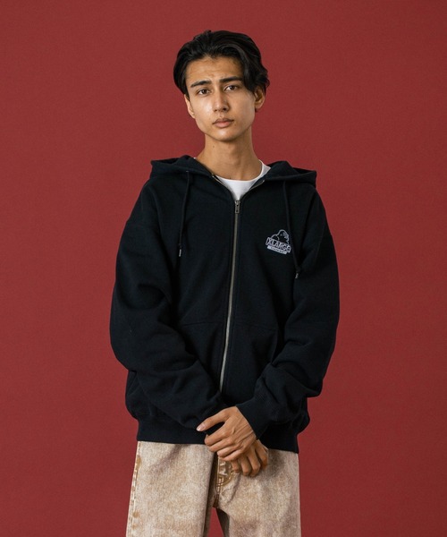 PGGメンズLサイズパーカー XLARGE (エクストララージ) バックデザイン フルジップ パーカー M L