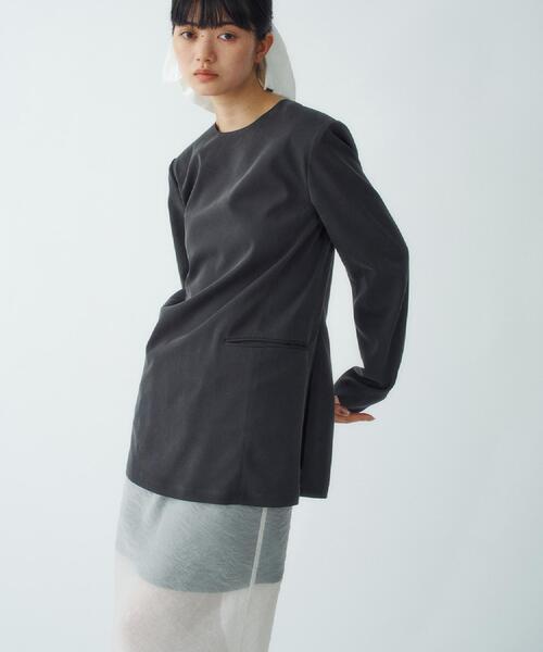 CODE A(コードエー)の「power shollder mini dress(ワンピース・レディース・スミクロ/ホワイト・00)」の11枚目の写真