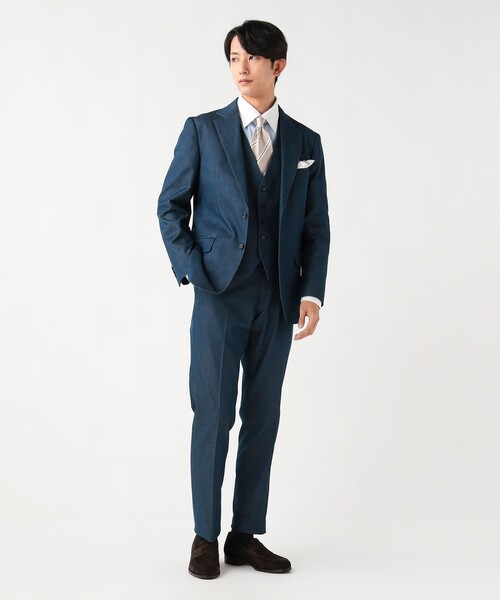 BEAMS HEART(ビームスハート)の「ストレッチデニム スラックス(セットアップ対応)(スラックス・メンズ・インディゴブルー/ブルー系その他3・MEDIUM/SMALL/X-LARGE/LARGE)」の17枚目の写真