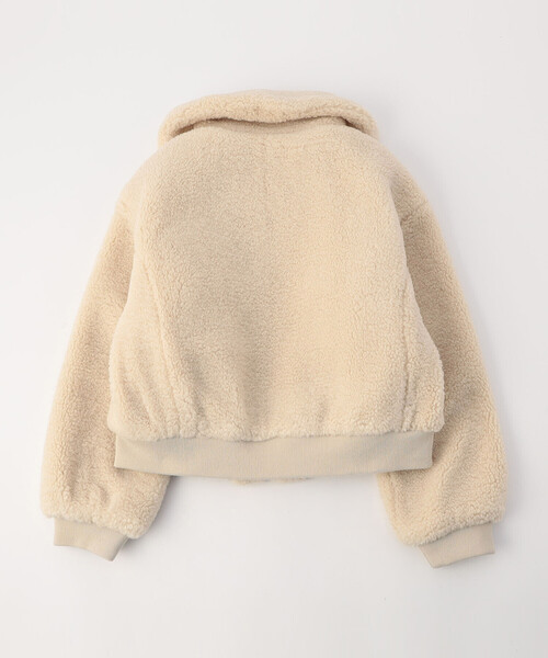 COMME CA ISM（コムサイズム）の「ボアフリース ショート ブルゾン（ブルゾン・キッズ・ネイビー/アイボリー・100cm/110cm/120cm/130cm/140cm/150cm）」の5枚目の写真