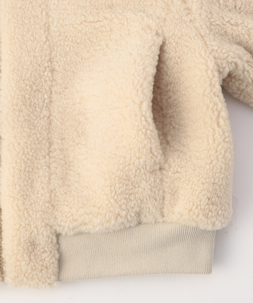 COMME CA ISM（コムサイズム）の「ボアフリース ショート ブルゾン（ブルゾン・キッズ・ネイビー/アイボリー・100cm/110cm/120cm/130cm/140cm/150cm）」の8枚目の写真