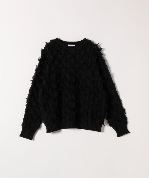 セール】SHIPS any:〈手洗い可能〉フリンジ デザイン ニット プル