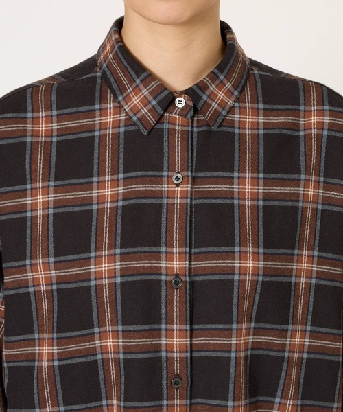 BARNYARDSTORM（バンヤードストーム）の「BARNYARDSTORM / ビエラ起毛チェックシャツ / ハンドウォッシャブル（シャツ/ブラウス・レディース・ブラック・FREE）」の17枚目の写真