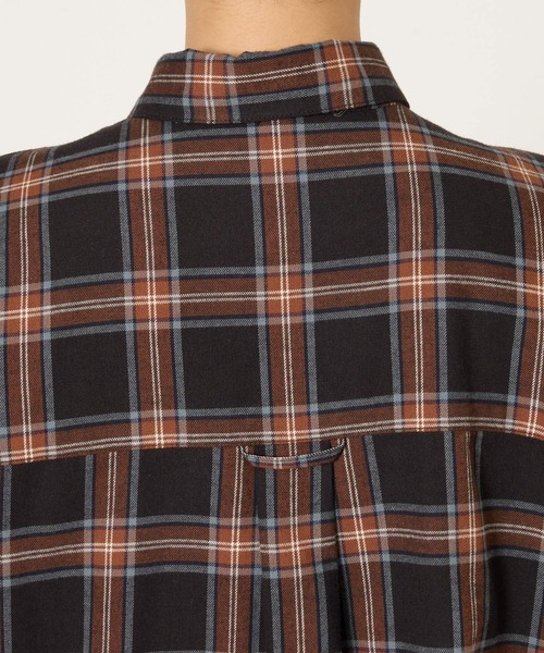 BARNYARDSTORM（バンヤードストーム）の「BARNYARDSTORM / ビエラ起毛チェックシャツ / ハンドウォッシャブル（シャツ/ブラウス・レディース・ブラック・FREE）」の18枚目の写真