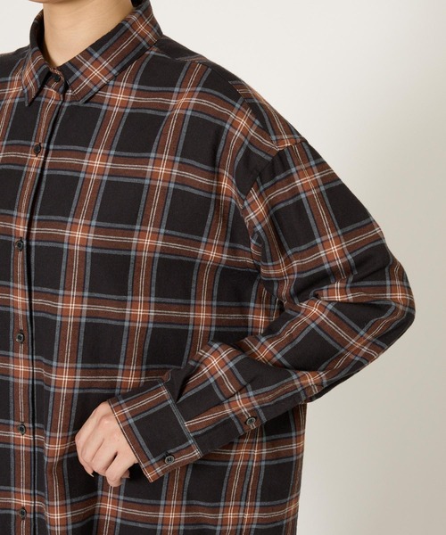 BARNYARDSTORM（バンヤードストーム）の「BARNYARDSTORM / ビエラ起毛チェックシャツ / ハンドウォッシャブル（シャツ/ブラウス・レディース・ブラック・FREE）」の19枚目の写真