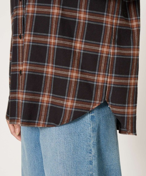 BARNYARDSTORM（バンヤードストーム）の「BARNYARDSTORM / ビエラ起毛チェックシャツ / ハンドウォッシャブル（シャツ/ブラウス・レディース・ブラック・FREE）」の22枚目の写真