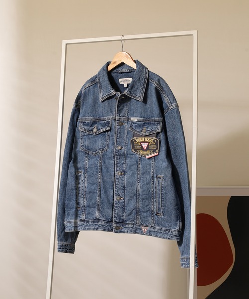 GUESS JEANS GJ MENS OVERSIZE TRUCKER JACKET ゲス オーバーサイズ