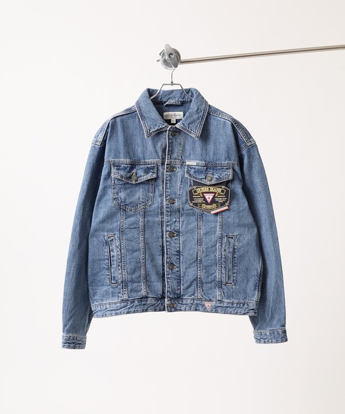 GUESS JEANS(ゲスジーンズ)の「GUESS JEANS GJ MENS OVERSIZE TRUCKER JACKET ゲス オーバーサイズ・デニムジャケット(デニムジャケット・メンズ・ライトインディゴブルー・XL/M/L/S)」の2枚目の写真