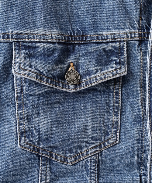 GUESS JEANS(ゲスジーンズ)の「GUESS JEANS GJ MENS OVERSIZE TRUCKER JACKET ゲス オーバーサイズ・デニムジャケット(デニムジャケット・メンズ・ライトインディゴブルー・XL/M/L/S)」の6枚目の写真