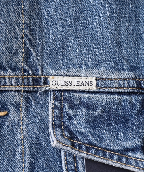 GUESS JEANS(ゲスジーンズ)の「GUESS JEANS GJ MENS OVERSIZE TRUCKER JACKET ゲス オーバーサイズ・デニムジャケット(デニムジャケット・メンズ・ライトインディゴブルー・XL/M/L/S)」の8枚目の写真