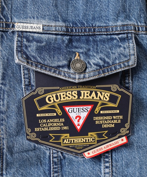 GUESS JEANS(ゲスジーンズ)の「GUESS JEANS GJ MENS OVERSIZE TRUCKER JACKET ゲス オーバーサイズ・デニムジャケット(デニムジャケット・メンズ・ライトインディゴブルー・XL/M/L/S)」の7枚目の写真