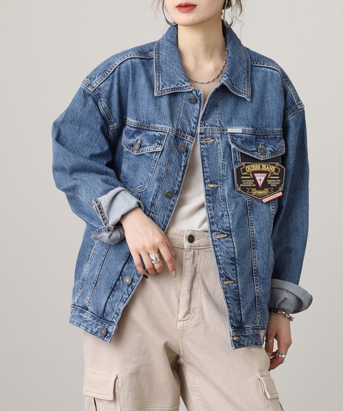 GUESS JEANS(ゲスジーンズ)の「GUESS JEANS GJ MENS OVERSIZE TRUCKER JACKET ゲス オーバーサイズ・デニムジャケット(デニムジャケット・メンズ・ライトインディゴブルー・XL/M/L/S)」の21枚目の写真