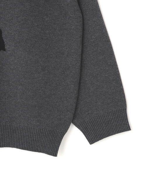 DANKE SCHON（ダンケシェーン）の「【WEB&DEPOT限定】DankeSchon/ダンケシェーン/W Jacquard DOG KNIT（ニット/セーター・レディース・ホワイト系2/ブルー/チャコールグレー・L/M/XL）」の14枚目の写真