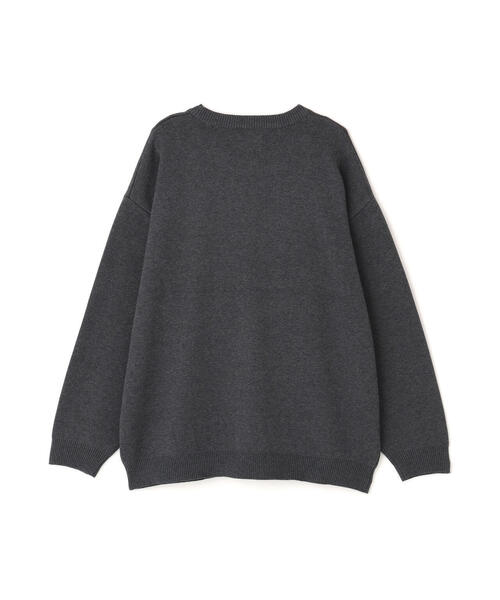 DANKE SCHON（ダンケシェーン）の「【WEB&DEPOT限定】DankeSchon/ダンケシェーン/W Jacquard DOG KNIT（ニット/セーター・レディース・ホワイト系2/ブルー/チャコールグレー・L/M/XL）」の4枚目の写真