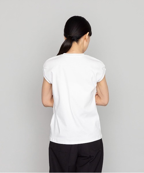 kuros'(クロス)の「【kuros’オリジナル】mono-kuros' ノースリーブTシャツ(Tシャツ/カットソー・レディース・ブラック/ホワイト・MEDIUM/SMALL)」の21枚目の写真