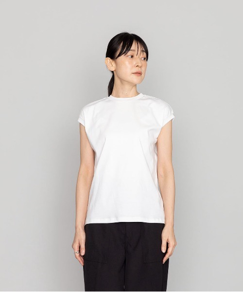 kuros'(クロス)の「【kuros’オリジナル】mono-kuros' ノースリーブTシャツ(Tシャツ/カットソー・レディース・ブラック/ホワイト・MEDIUM/SMALL)」の3枚目の写真