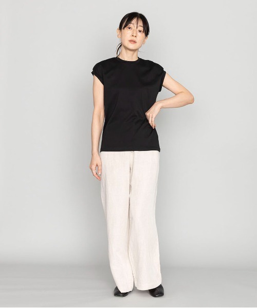 kuros'(クロス)の「【kuros’オリジナル】mono-kuros' ノースリーブTシャツ(Tシャツ/カットソー・レディース・ブラック/ホワイト・MEDIUM/SMALL)」の6枚目の写真