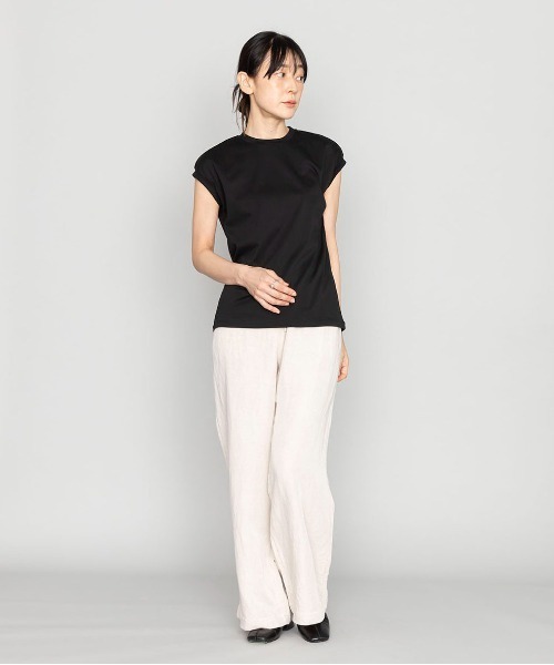 kuros'(クロス)の「【kuros’オリジナル】mono-kuros' ノースリーブTシャツ(Tシャツ/カットソー・レディース・ブラック/ホワイト・MEDIUM/SMALL)」の7枚目の写真