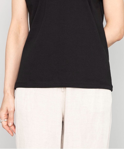 kuros'(クロス)の「【kuros’オリジナル】mono-kuros' ノースリーブTシャツ(Tシャツ/カットソー・レディース・ブラック/ホワイト・MEDIUM/SMALL)」の14枚目の写真