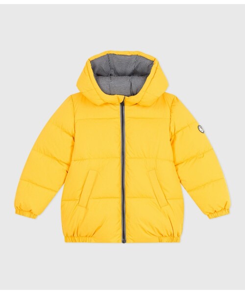 PETIT BATEAU（プチバトー）の「中綿入りフードジャケット（ダウンジャケット/コート・キッズ・ライトイエロー/ライトピンク/ネイビー/グリーン・6YEAR/8YEAR/10YEAR/12YEAR）」の10枚目の写真