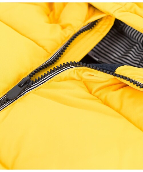 PETIT BATEAU（プチバトー）の「中綿入りフードジャケット（ダウンジャケット/コート・キッズ・ライトイエロー/ライトピンク/ネイビー/グリーン・6YEAR/8YEAR/10YEAR/12YEAR）」の14枚目の写真