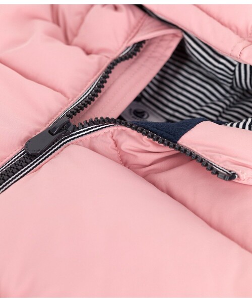 PETIT BATEAU（プチバトー）の「中綿入りフードジャケット（ダウンジャケット/コート・キッズ・ライトイエロー/ライトピンク/ネイビー/グリーン・6YEAR/8YEAR/10YEAR/12YEAR）」の17枚目の写真