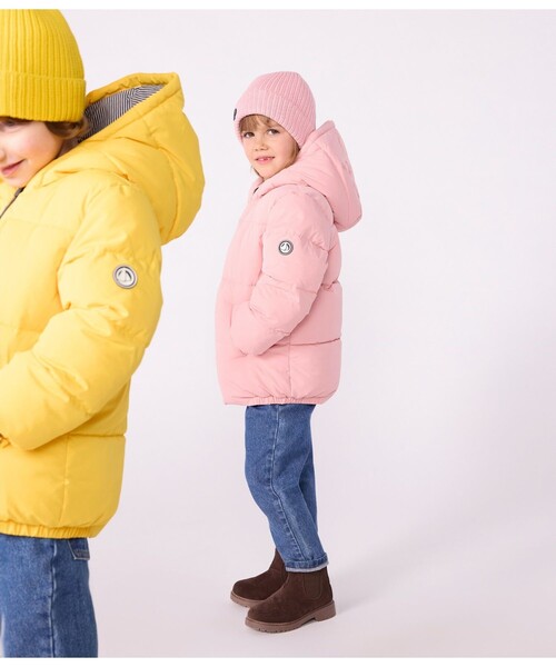 PETIT BATEAU（プチバトー）の「中綿入りフードジャケット（ダウンジャケット/コート・キッズ・ライトイエロー/ライトピンク/ネイビー/グリーン・6YEAR/8YEAR/10YEAR/12YEAR）」の19枚目の写真