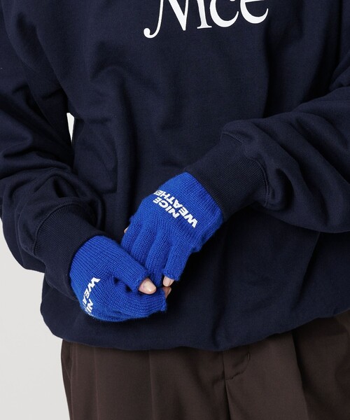 別注】＜TEMBEA＞ロゴ フィンガーレス グローブ（手袋）｜NICE WEATHER