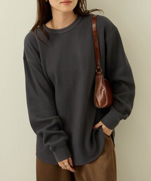 nAvy リラックスFITワッフルロングTシャツ