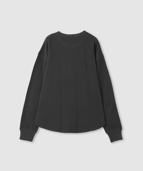 NAVY（ネイビー）の「nAvy リラックスFITワッフルロングTシャツ（Tシャツ/カットソー・メンズ・チャコールグレー/グレー/アイボリー/ベージュ・XL/L/M/S）」の5枚目の写真