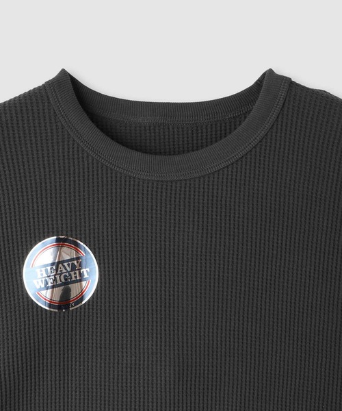 NAVY（ネイビー）の「nAvy リラックスFITワッフルロングTシャツ（Tシャツ/カットソー・メンズ・チャコールグレー/グレー/アイボリー/ベージュ・XL/L/M/S）」の6枚目の写真