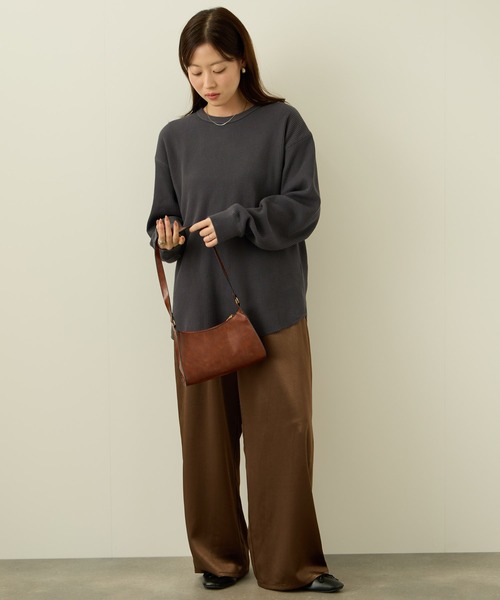 NAVY（ネイビー）の「nAvy リラックスFITワッフルロングTシャツ（Tシャツ/カットソー・メンズ・チャコールグレー/グレー/アイボリー/ベージュ・XL/L/M/S）」の11枚目の写真